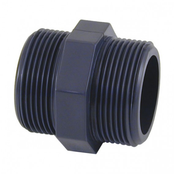 PVC nipple 3/4 -&gt; 3/4 inch male thread for flow switch