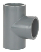 Ø 50 mm T-stuk  PVC onderdeel - grijs