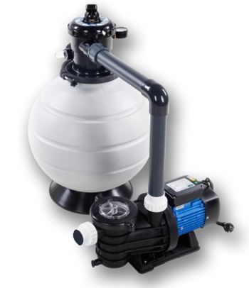 Beniferro sand filter with pump 550W for surface-mounted and built-in swimming pools up to 50m³