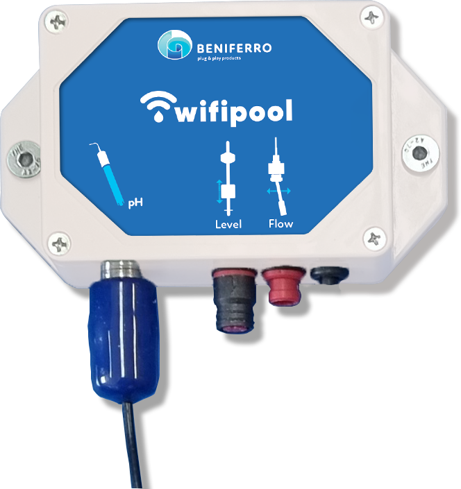 Wifipool module pH - Flow - Level