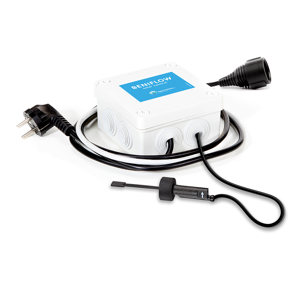 Beniflow plug &amp; play no-flow electricity switch/off including flow switch 1 m and tapping saddle