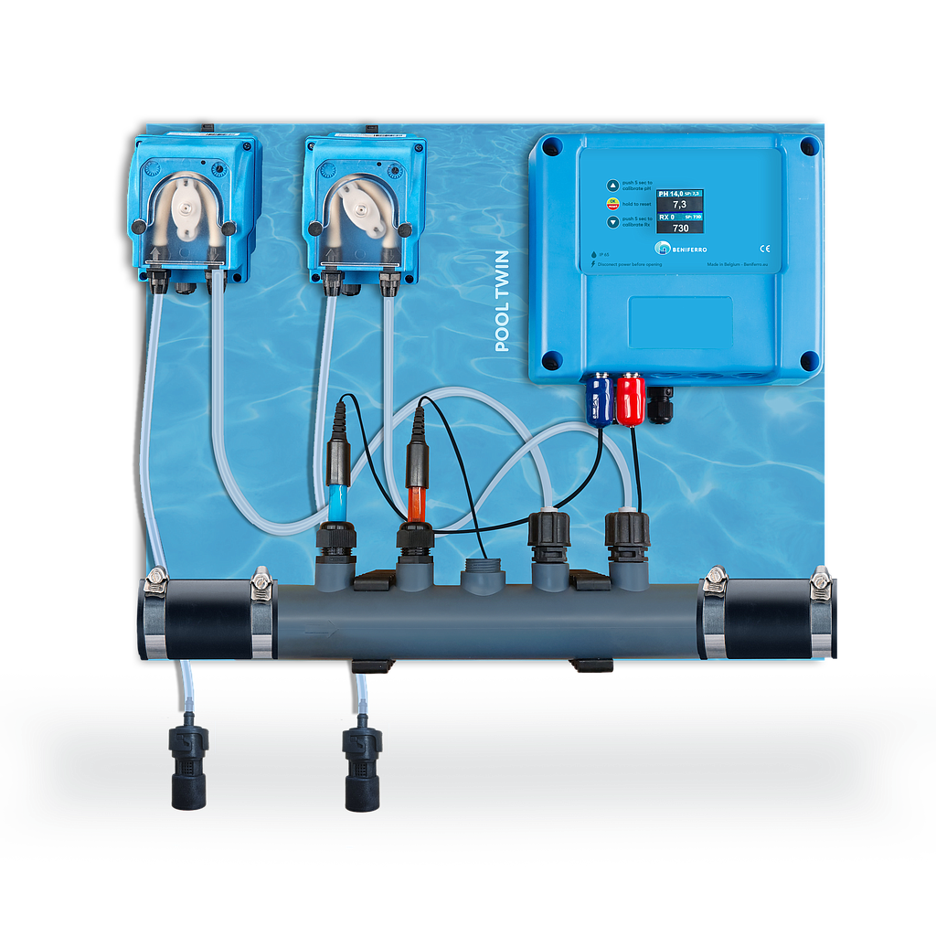 Water treatment Liquid pH and Chlorine  water treatment display without flowswitch