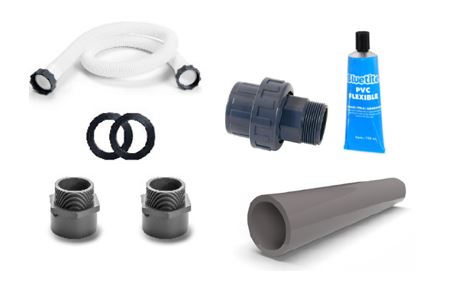 Complete onnection kit for Intex/Bestway 2 inch male/feamale thread to 50mm PVC