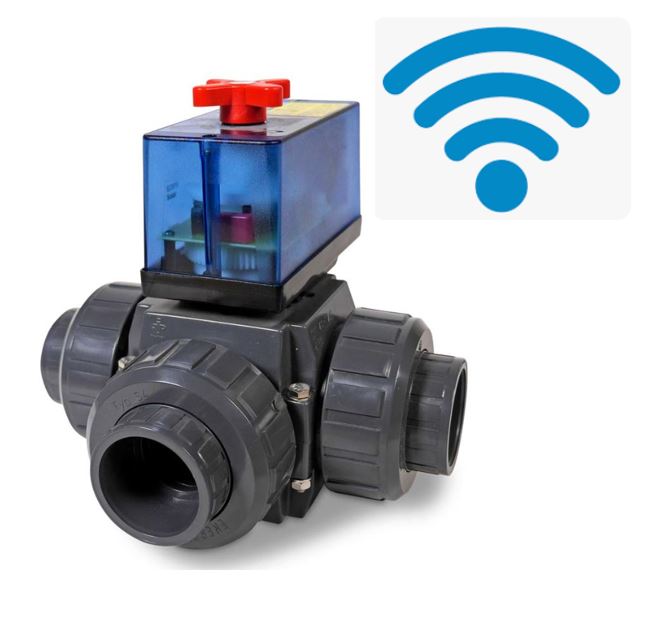 WIFI Automatic 3-way valve 50 mm T-bore without TLF temperature control module-  type Peraqua