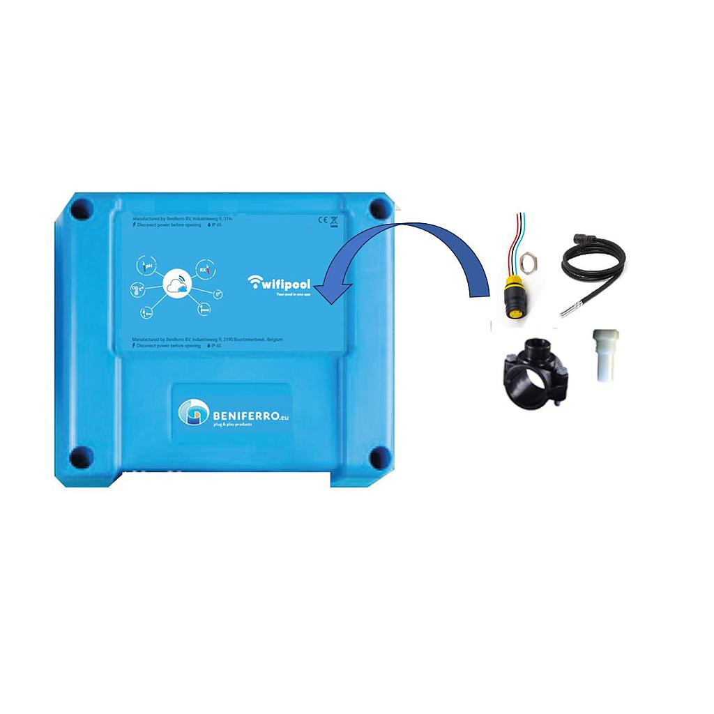 Additional temperature measurement on CONNECT PRO measuring and control box - including installation material