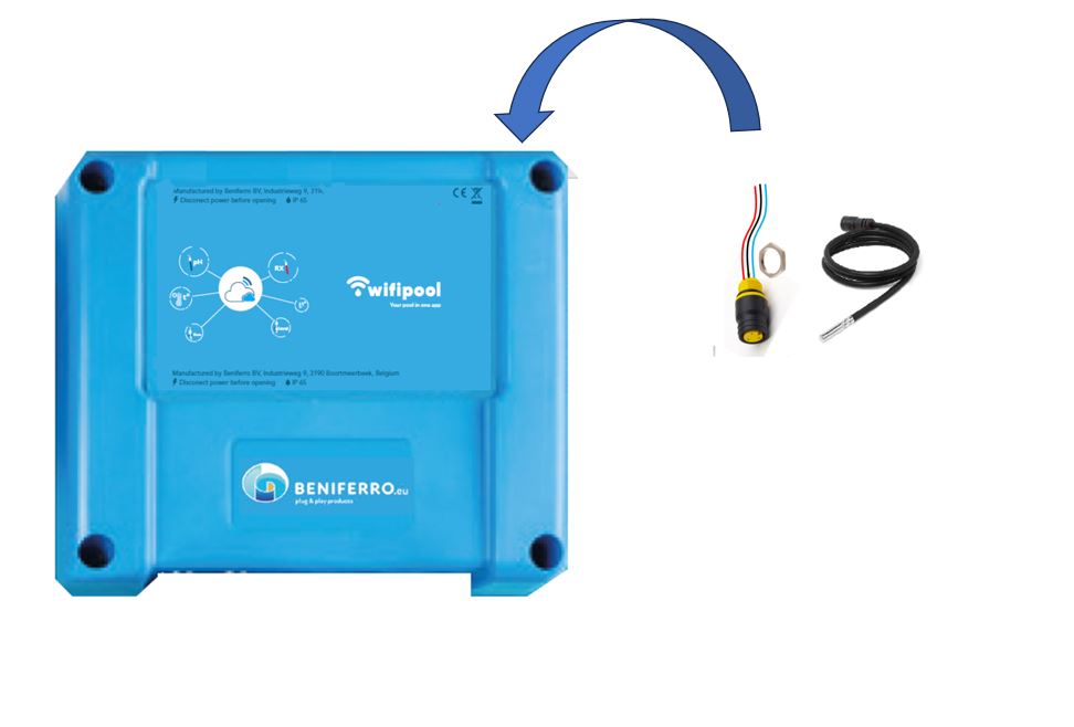 Additional temperature measurement on CONNECT PRO measuring and control box - excl. installation material and temp probe