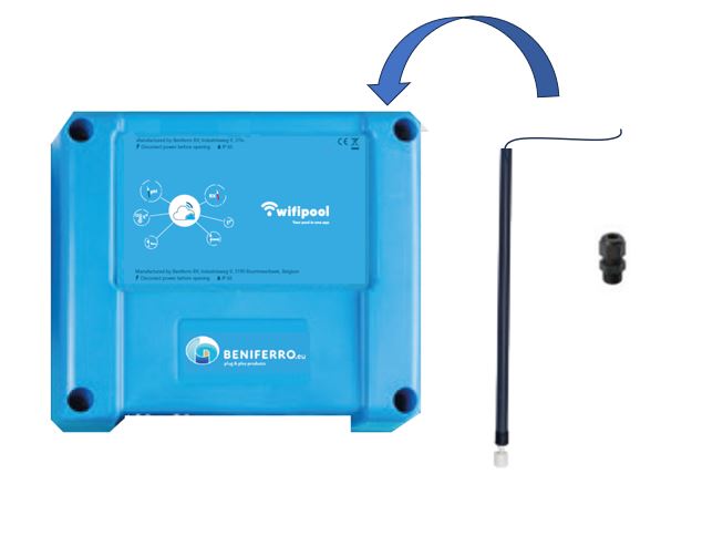 &quot;Additional level measurement for swimming pool on CONNECT PRO measuring and control box - length 50 cm for 20 liter container of water treatment (pH+, pH-, chlorine, anti-algae, flocculant, etc.)&quot;