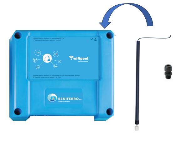 &quot;Additional level measurement for swimming pool on CONNECTPRO measuring and control box - length 35cm for 5 liter container of water treatment (pH+, pH-, chlorine, anti-algae, flocculant, etc.)&quot;
