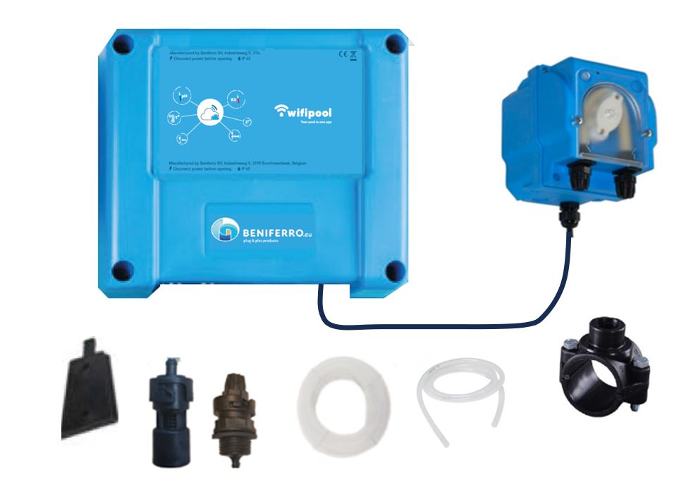 Additional peristaltic pump on CONNECT-PRO measuring and control box (materials and installation).