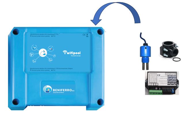 Additional conductivity measurement on CONNECT PRO measuring and control box - for salinity 0.5-2.5 g/l
