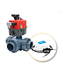 Automatic 3-way valve 50 mm L-bore with Benisol temp controller type Peraqua - plug & play